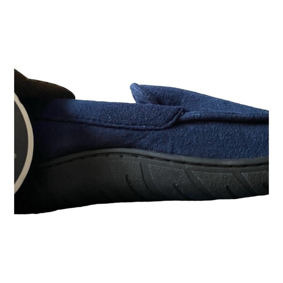 NWT-TOTES-TOASTIES-MENS BLE MEMORY FOAM SLIPPERS-SIZE 8/9 - Picture 4 of 4